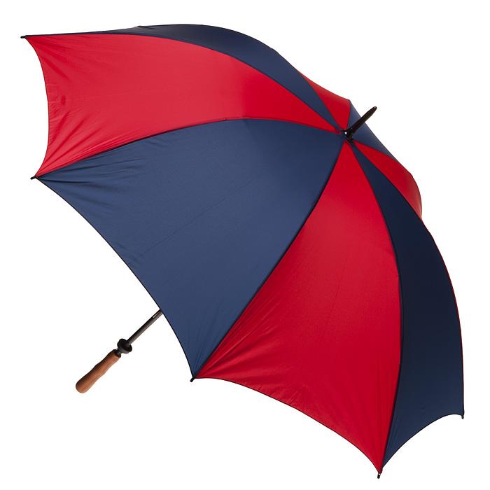 Navy & Red Albatross Windproof Manual Golf With Wood Handle