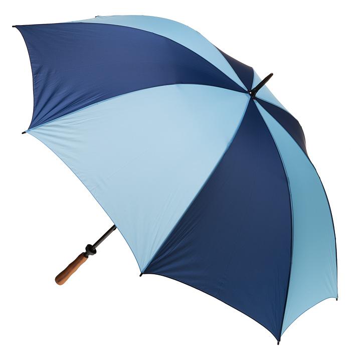 Navy & Sky Albatross Windproof Manual Golf With Wood Handle