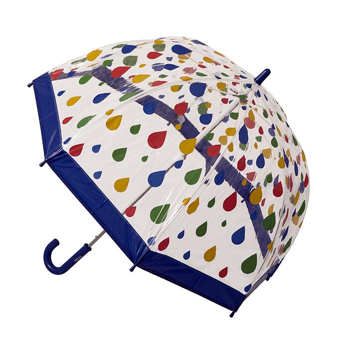 Kid Friendly Biodegradable PVC Birdcage Shaped; Raindrops Print