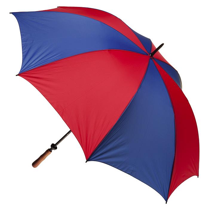 Red & Royal Albatross Windproof Manual Golf With Wood Handle