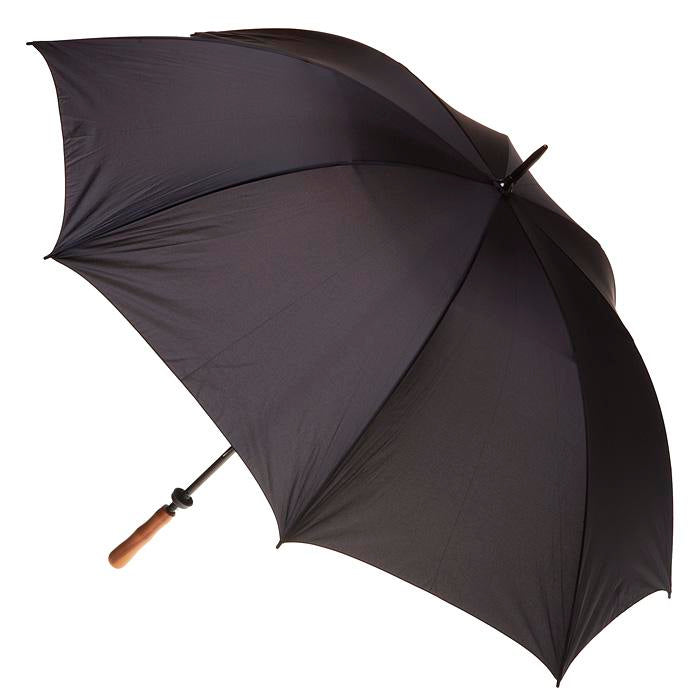 UPF50+ Black Albatross Windproof Manual Golf With Wood Handle