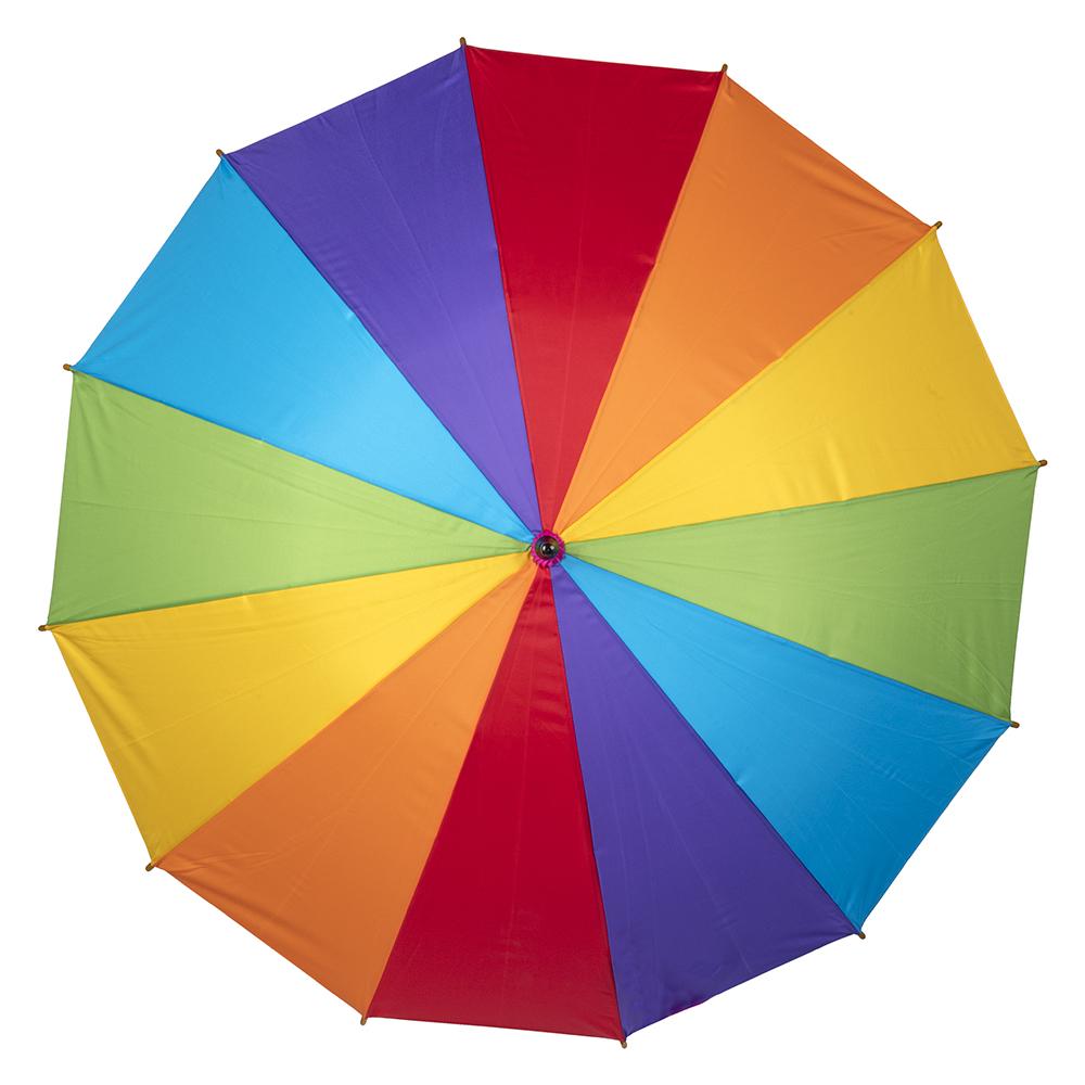 UPF50+ Cover in Rainbow Pride Colours with Wood Handle